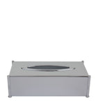 ZODIAC Cylinder Chrome tissue box (British brand)