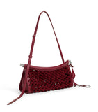 Alaïa small satin-leather Le Click East West shoulder bag, imported from the UK