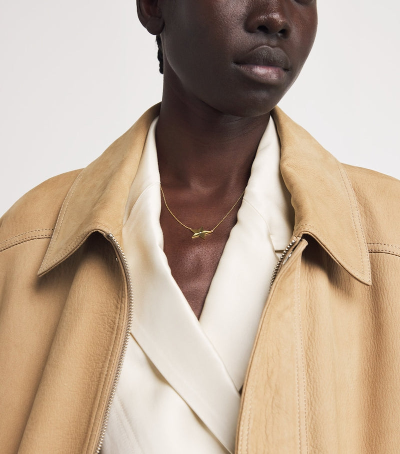 Jennifer Meyer 70s star necklace yellow gold diamond (British brand)