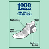 1000 Mile trainer socks double layer, imported from the UK