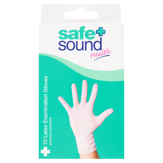Safe + Sound Health Latex Examination Gloves x10 GOODS Sainsburys   