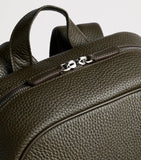 Carl Friedrik Ayrton grained leather backpack (British brand)