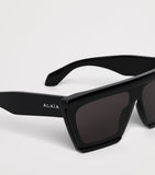 Alaïa Mask 69 acetate rectangle sunglasses, imported from the UK