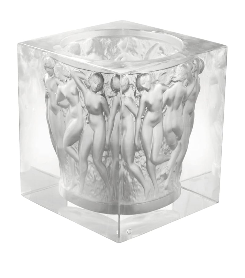 Lalique Révélation Bacchantes crystal vase 26.5cm, UK version