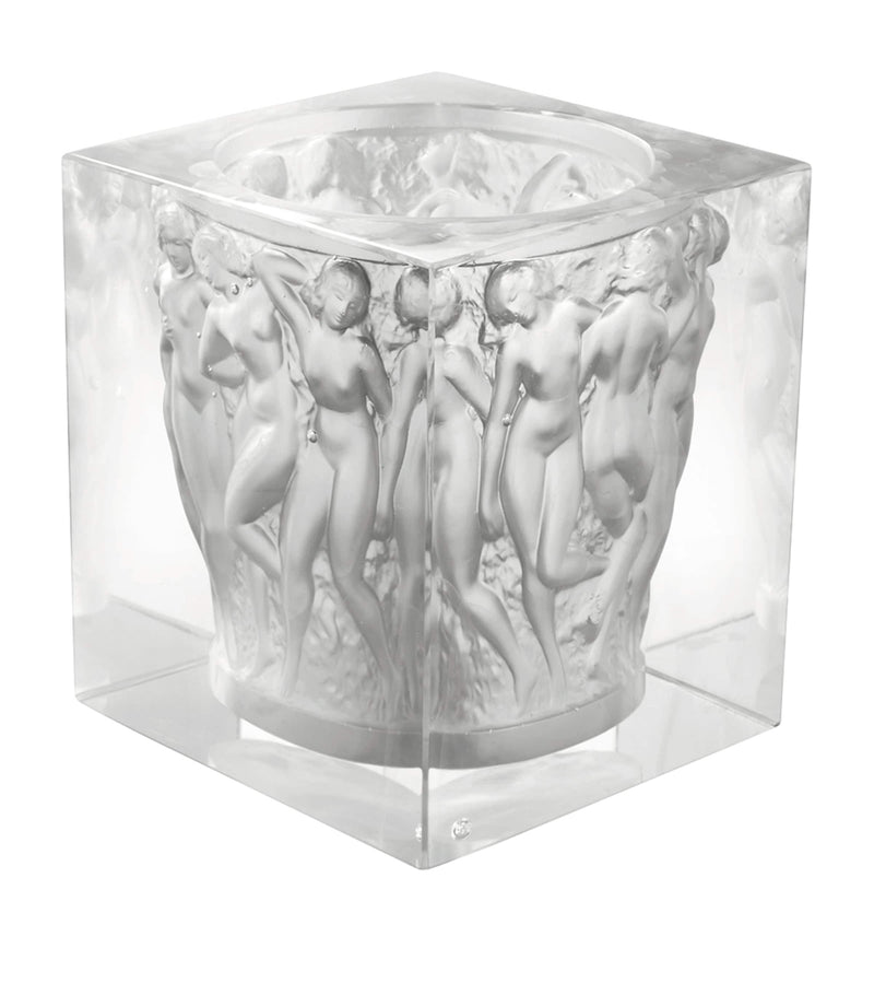 Lalique Révélation Bacchantes crystal vase 26.5cm, UK version