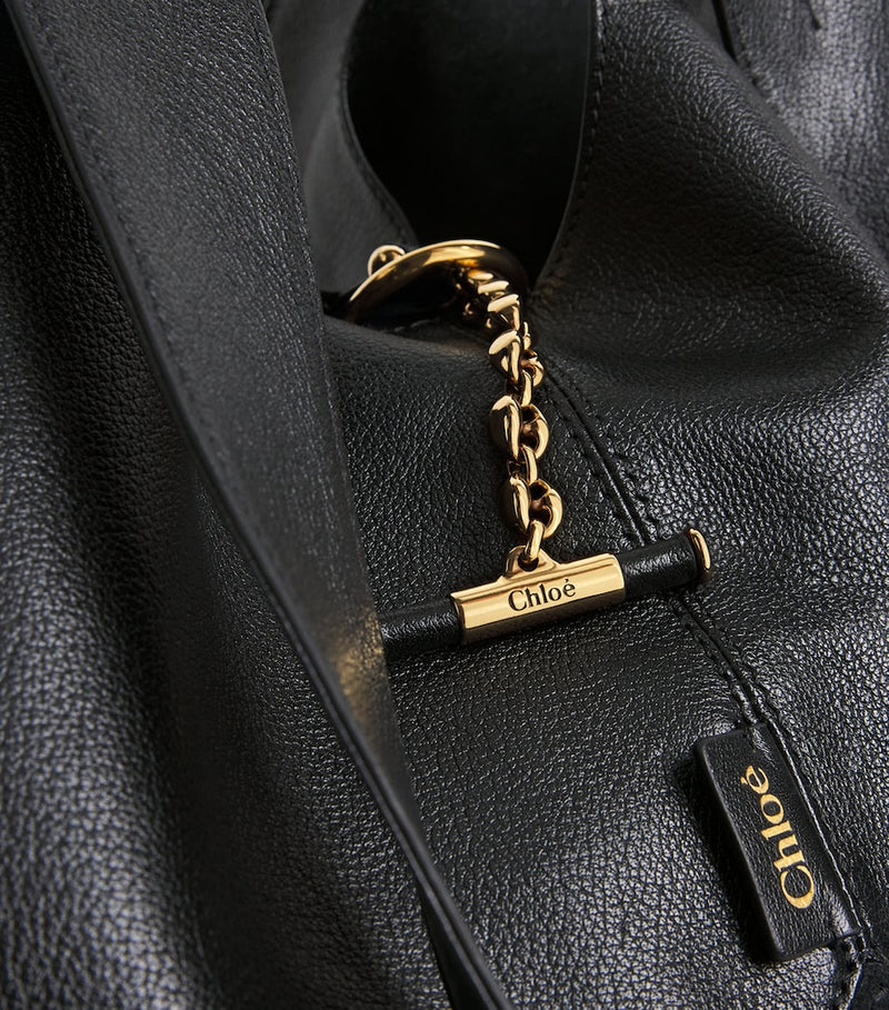 Chloé Balloon tote bag in calfskin leather (British brand)