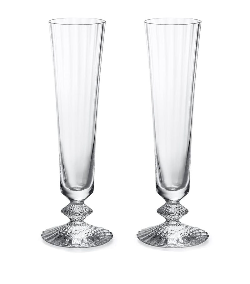 Baccarat Mille Nuits champagne flutes set of 2 180ml - British product