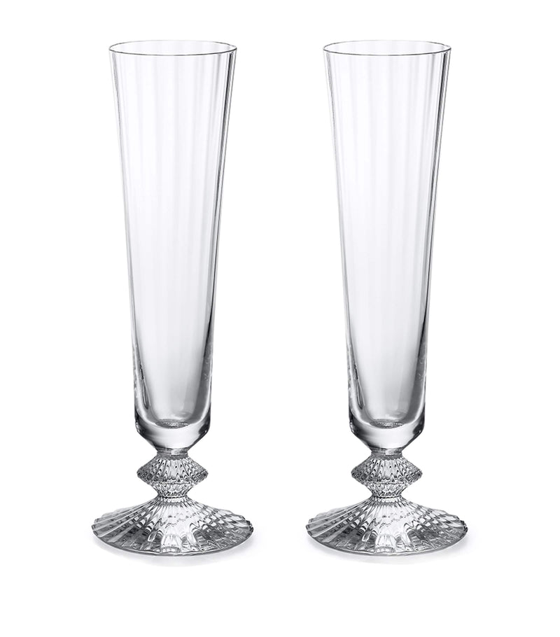Baccarat Mille Nuits champagne flutes set of 2 180ml - British product