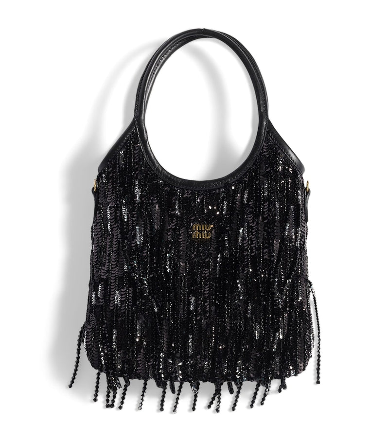 Miu Miu embellished Ivy shoulder bag, imported from the UK