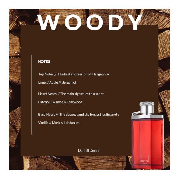 Dunhill Desire Red Men EDT 100ml Bottle - British product