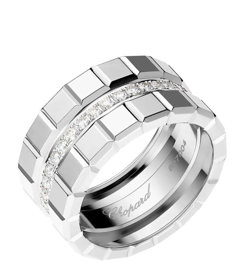 Chopard Ice Cube ring white gold and diamond - British product