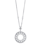 Harrods Boodles White Gold and Diamond Circus Bead Pendant Necklace- Buy online at McGrocer