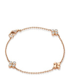Boodles rose gold and diamond charm bracelet, UK version