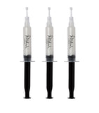 Polished London teeth whitening gel refill set with Vitamin E and PAP PRO, 3 x 5ml syringes, imported from the UK