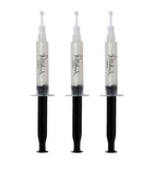 Polished London teeth whitening gel refill set with Vitamin E and PAP PRO, 3 x 5ml syringes, imported from the UK