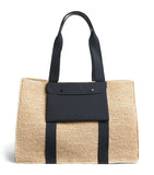 Eres Raffia Voyageur Tote Bag with structured weave, UK version