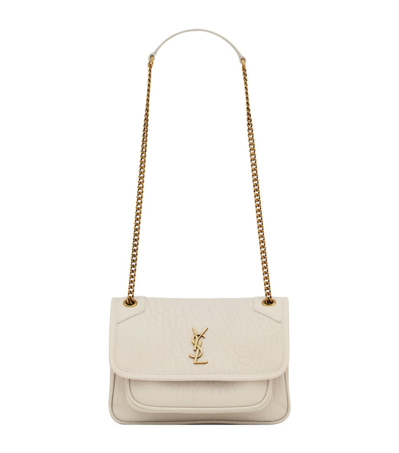 Saint Laurent Mini Niki shoulder bag in leather, imported from the UK