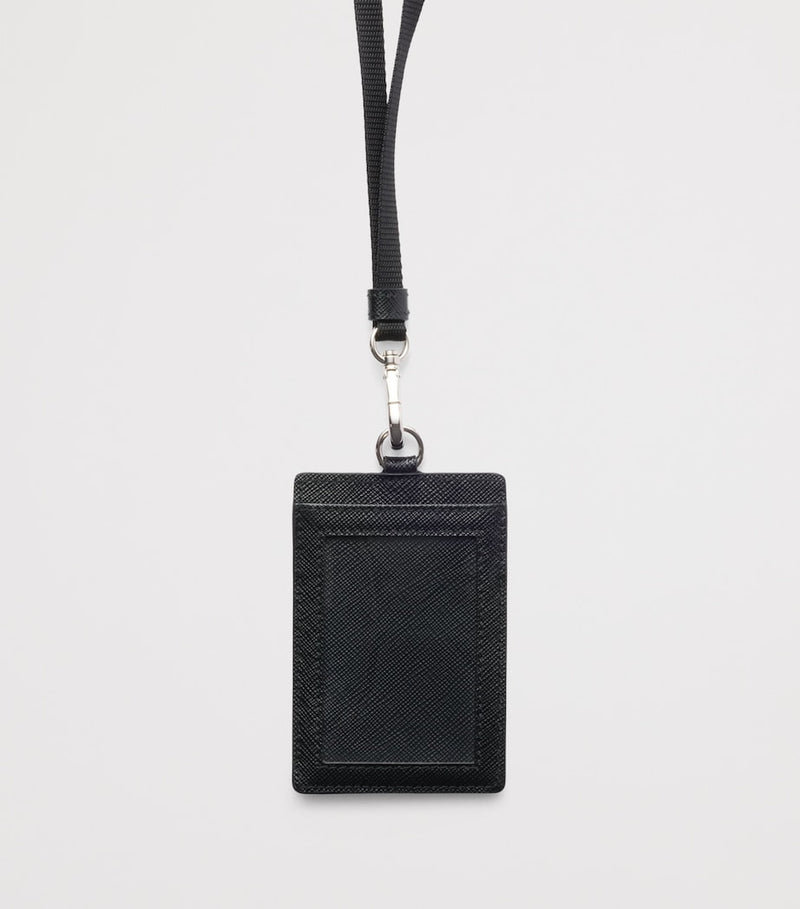 Prada Saffiano leather badge holder, imported from the UK