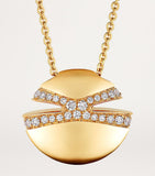 Bvlgari Cabochon yellow gold necklace with diamonds, UK version