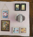 Fiona Walker mini organic wool elephant head decoration 30cm - British product