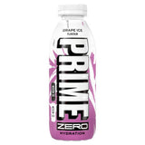 Prime Zero Hydration Grape Ice 500ml, imported from the UK