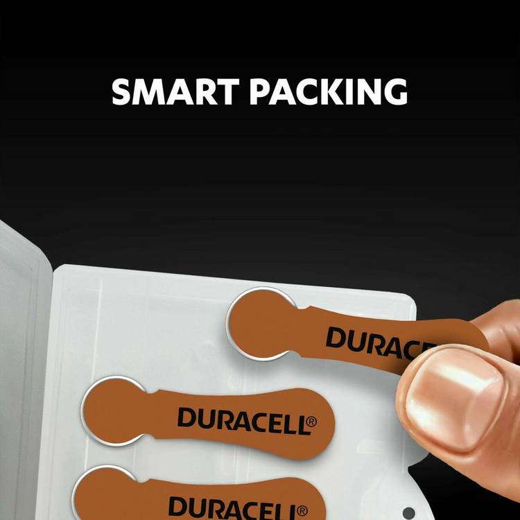Duracell Size 312 hearing aid batteries pack of 6 - British product