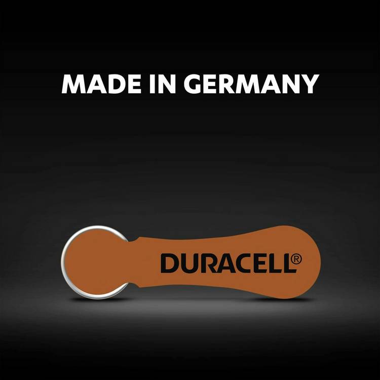 Duracell Size 312 hearing aid batteries pack of 6 - British product