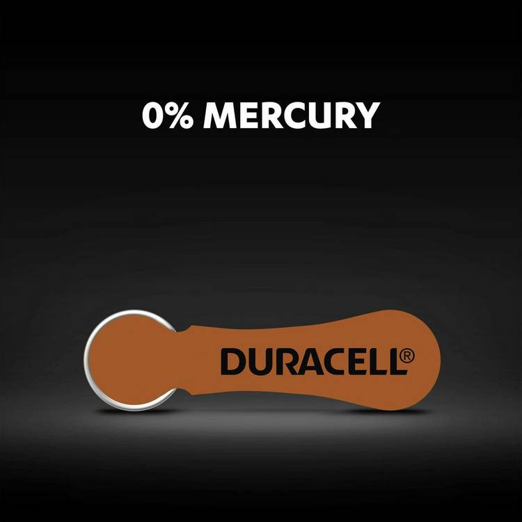 Duracell Size 312 hearing aid batteries pack of 6 - British product