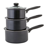 Argos Home 3 piece non-stick steel pan set - British product