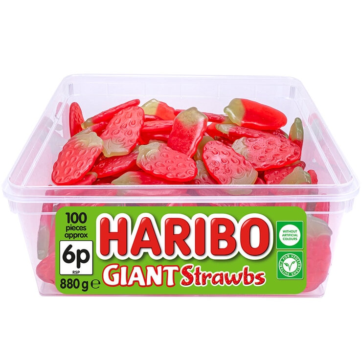 Haribo Giant Strawbs 880g