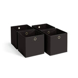 Argos Home set of 4 black square storage boxes 28cm, UK version