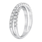 0.90ctw round brilliant diamond ring in 14ct white gold, imported from the UK