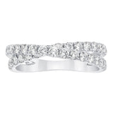 0.90ctw round brilliant diamond ring in 14ct white gold, imported from the UK