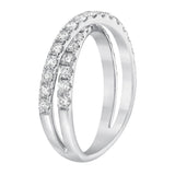 0.90ctw round brilliant diamond ring in 14ct white gold, imported from the UK