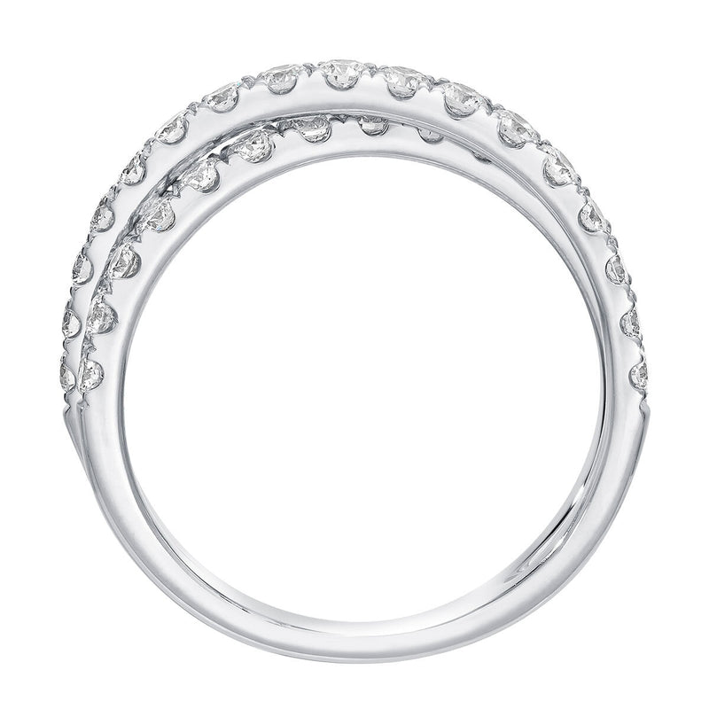 0.90ctw round brilliant diamond ring in 14ct white gold, imported from the UK