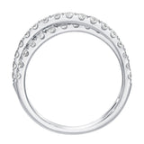 0.90ctw round brilliant diamond ring in 14ct white gold, imported from the UK