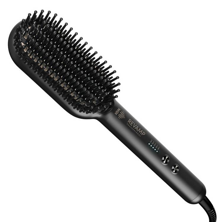 Revamp Deepform Ceramic Straightening Hot Brush (British brand)