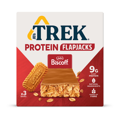 Holland & Barrett Trek Lotus Biscoff Protein Flapjack Multipack 3 x 50g- Buy online at McGrocer