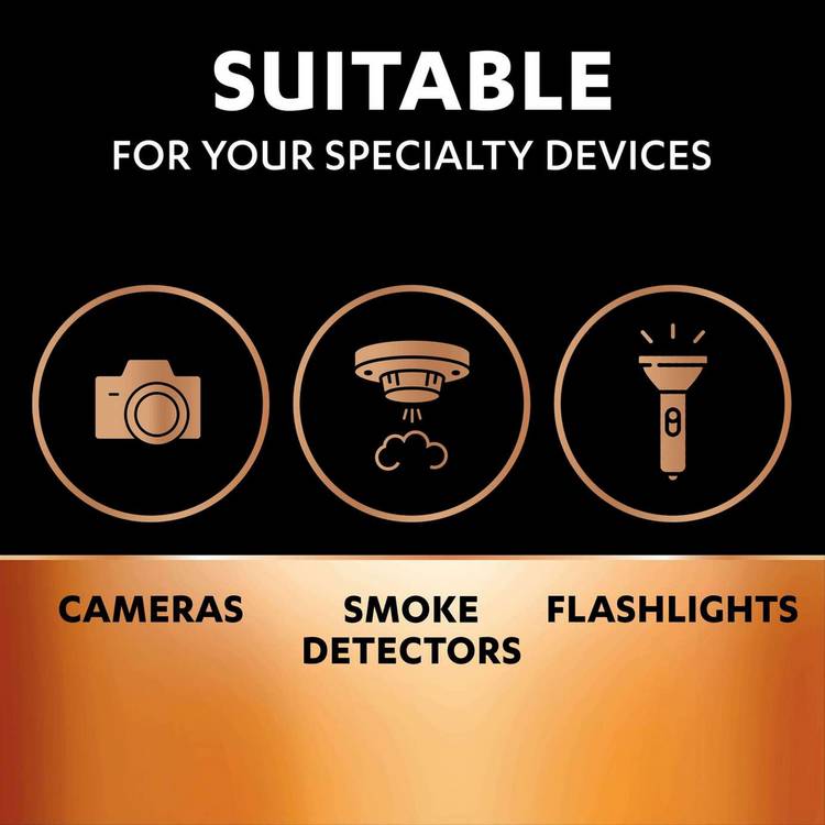 Duracell CR123A battery 2-pack, imported from the UK