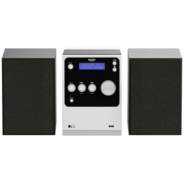 Bush mini hi-fi system silver with Bluetooth - British product