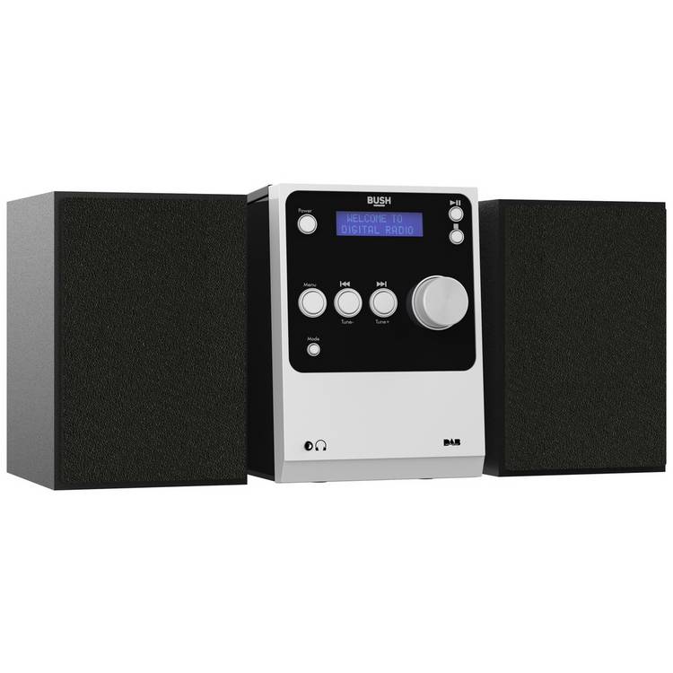 Bush mini hi-fi system silver with Bluetooth - British product
