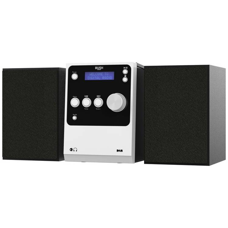 Bush mini hi-fi system silver with Bluetooth - British product