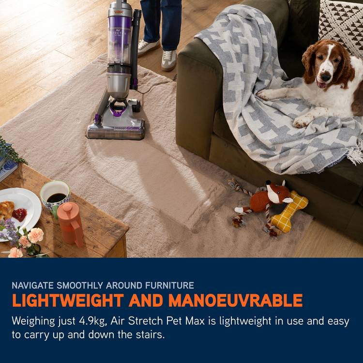 Vax Air Stretch Max Pet upright vacuum cleaner, imported from the UK