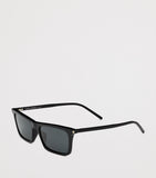 Saint Laurent Betty square sunglasses in black acetate, imported from the UK