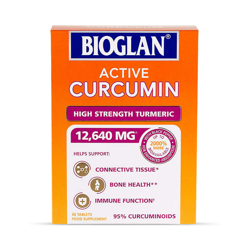 Bioglan Active Curcumin High Strength Turmeric 30 Tablets - British product