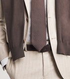 Pal Zileri silk geometric jacquard tie (British brand)