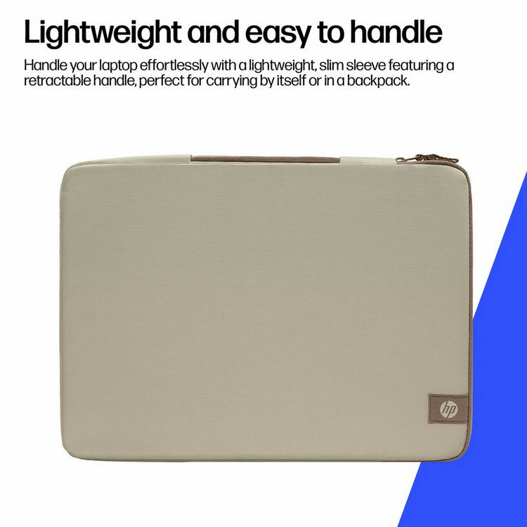 HP Protective 15-16 inch laptop sleeve latte taupe, UK version