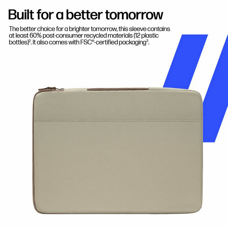 HP Protective 15-16 inch laptop sleeve latte taupe, UK version