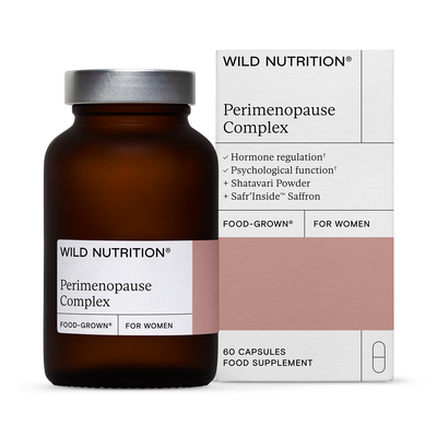 Holland & Barrett Perimenopause Botanical and Vitamin Complex with Saffron and Shatavari 60 Capsules- Buy online at McGrocer