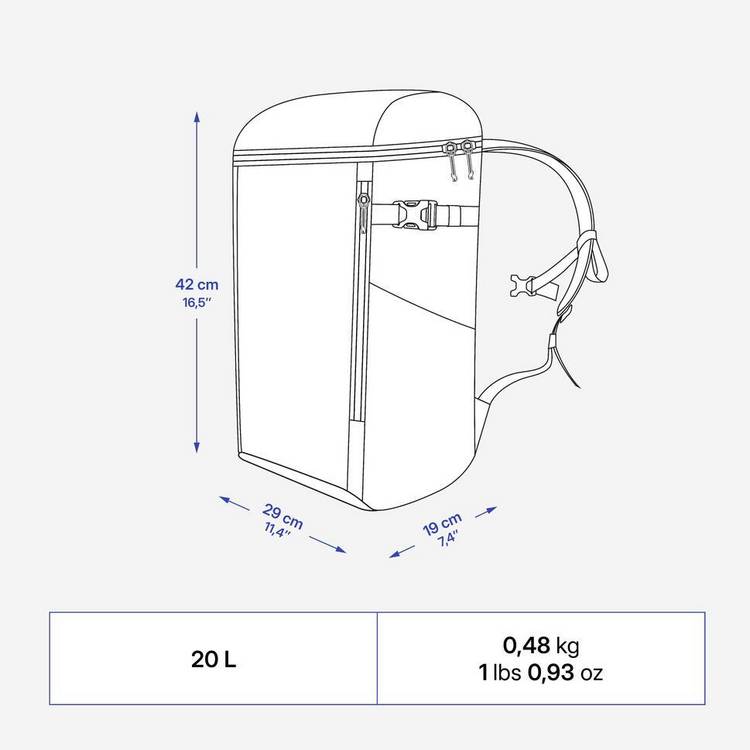 Decathlon Cool 100 backpack cooler 20 litre, UK version